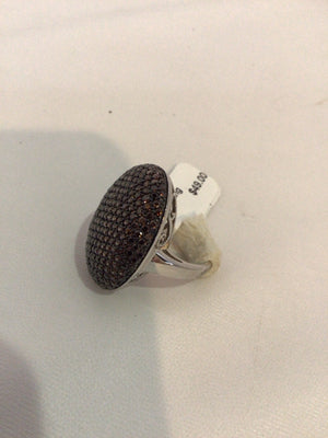 Brown Rhinestone Ring