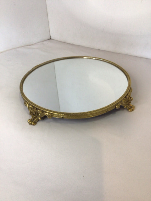 Vintage Gold Brass Tray
