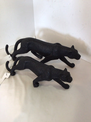 Paint by Numbers Black Resin Panther Figurine