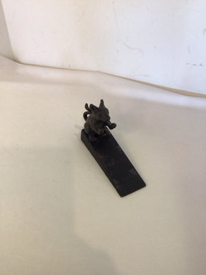 Black Cast Iron Mouse Doorstop