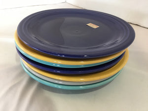 Fiesta Vintage Set of 9 Multi Stoneware Plate Set