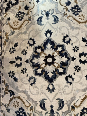 Polyester Blue/White Rug