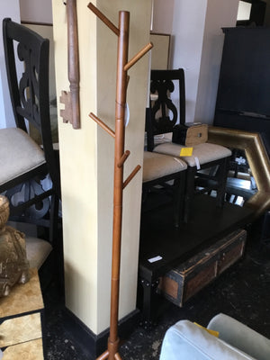 Brown Wood Coat Tree
