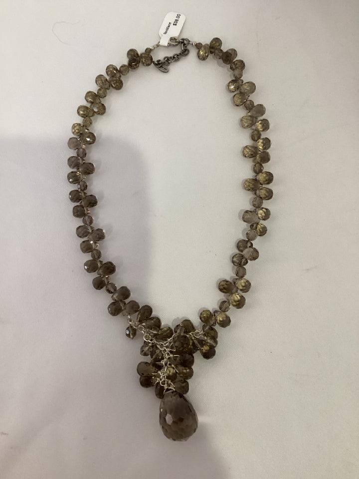 Gray Beads Necklace