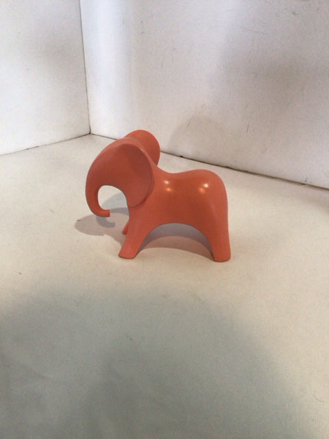 Hobby Lobby Orange Resin Elephant Statue