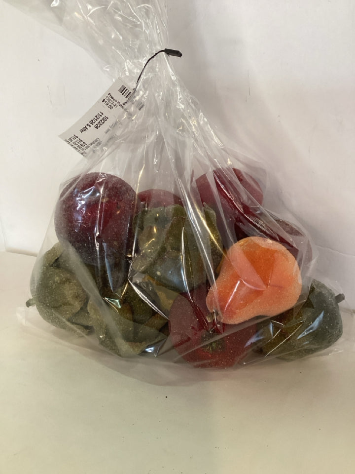 Christmas Multi-Color Fruit Set of 12 Holiday Item