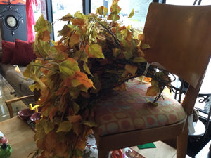 Fall Orange/Green Leaves Bunch Faux Flowers