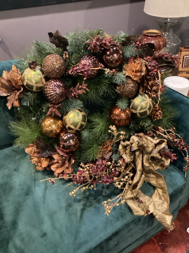 Frontgate Wreath Bronze Electric Holiday Item