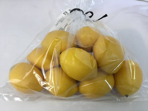 Yellow Plastic Lemon In Bag Misc