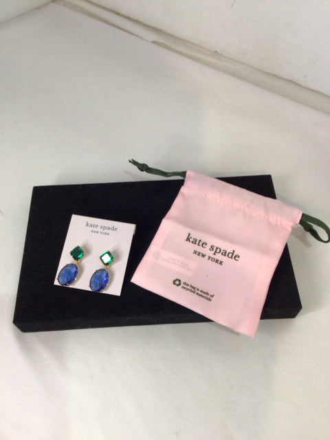 Kate Spade Blue Jeweled Earrings