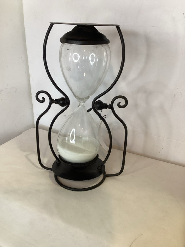 Glass Clear Bronze Hourglass