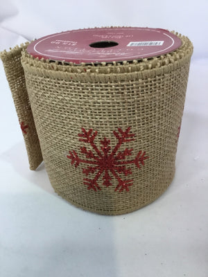 Ribbon Burlap Christmas Holiday Item