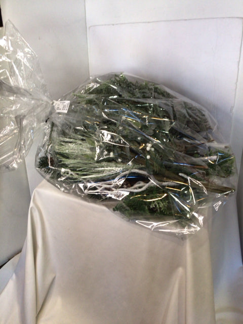 Faux Green Pine In Bag Holiday Item