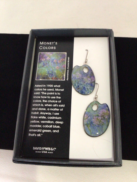 Monet Blue/ Purple Earrings