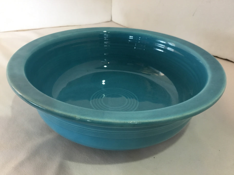 Fiestaware Serving Blue Stoneware Bowl