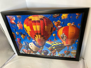 Multi-Color Puzzle Piece Balloon Framed Art