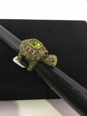 Green Rhinestone Ring