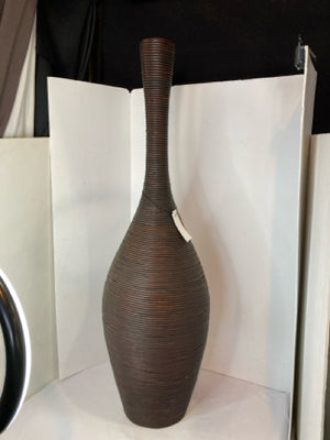 Brown Wicker Vase