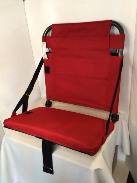Folding Canvas Stadium Red Chair