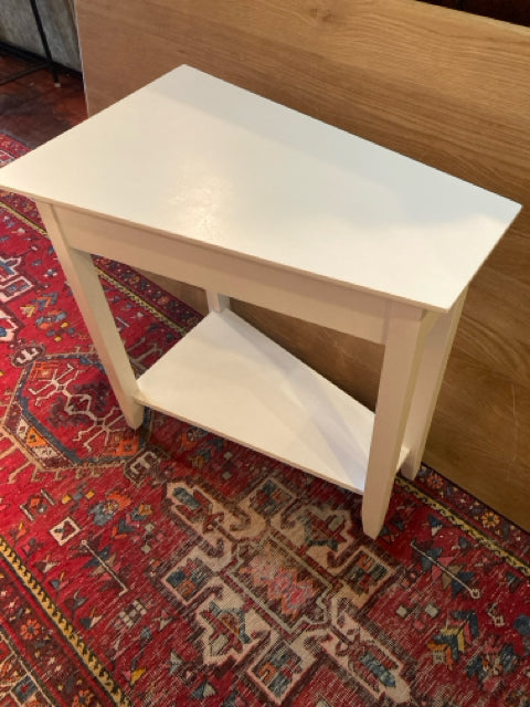 Side Wood White Table