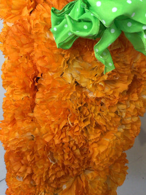 Easter Papermache Carrot Flower Orange Door Hanger