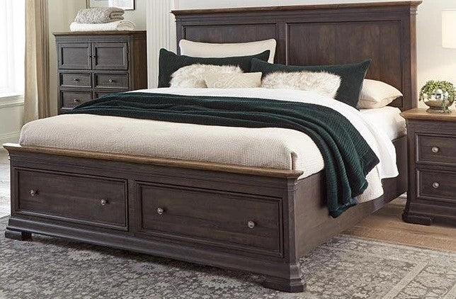 Queen Napa Furniture Design Storage Wood Bed