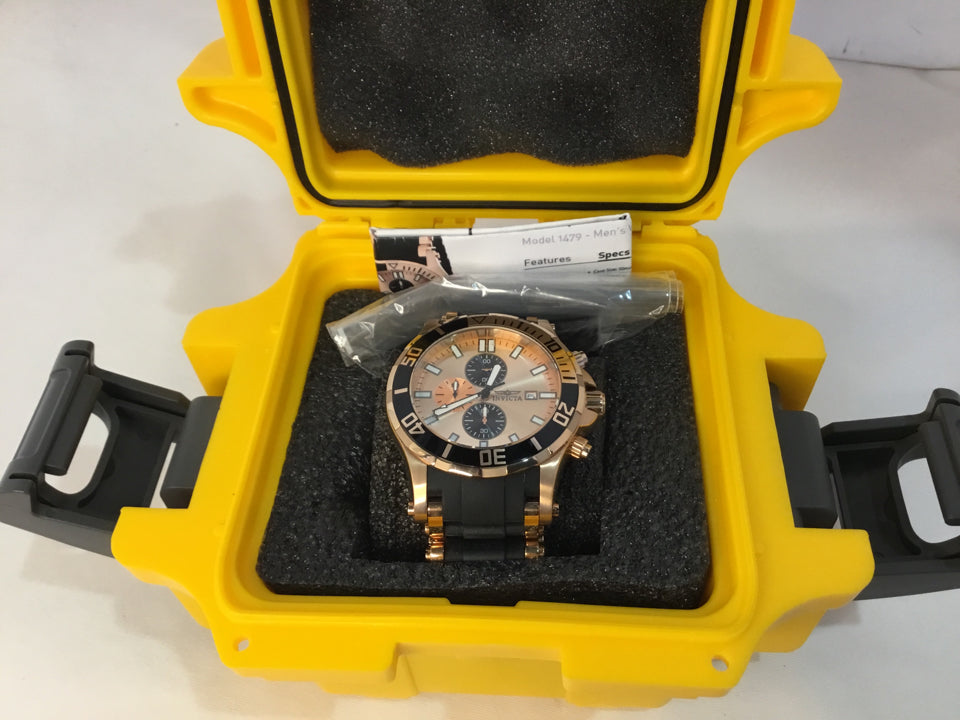 Invicta Men's Black Stainless Steel Watch