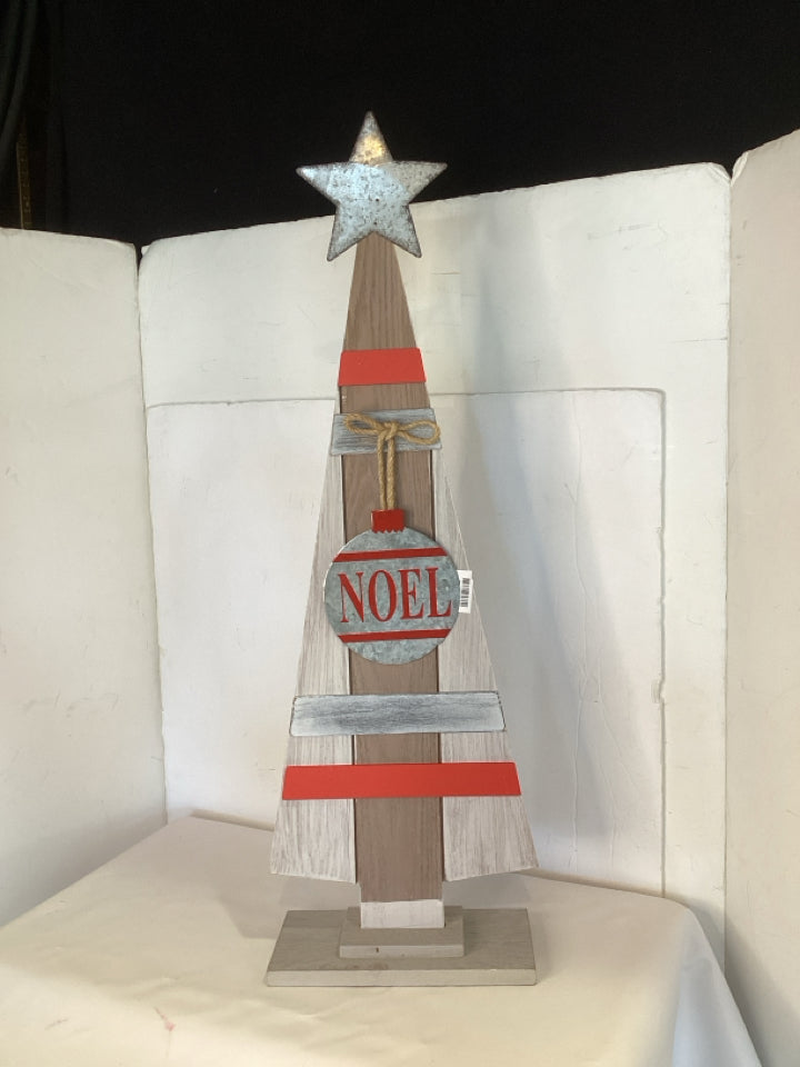 Tree Tan Wood Holiday Item