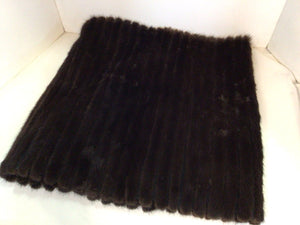 Asian Brown Fur Mink Table Runner