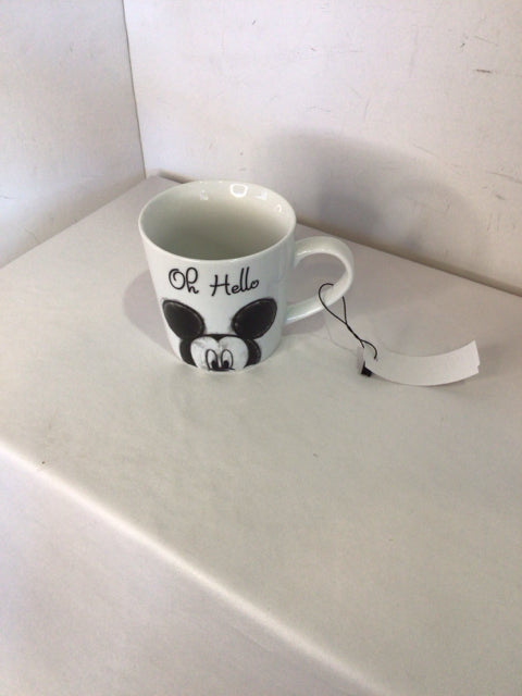 White/Black Ceramic Mickey Mouse Mug