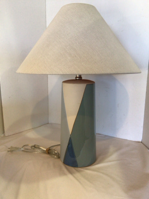 Blue/White Ceramic Lamp