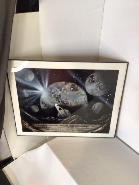 Modern Black/White Space Framed Art