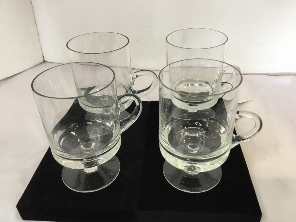 Mug Clear Set of 4 Glasses