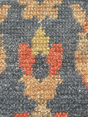 Wool Floral Black/Gold Rug