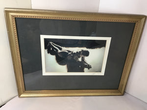 Numbered Black/White Woman Framed Art