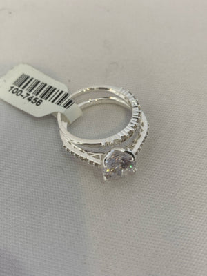 Clear Pair Cubic Zirconia Ring