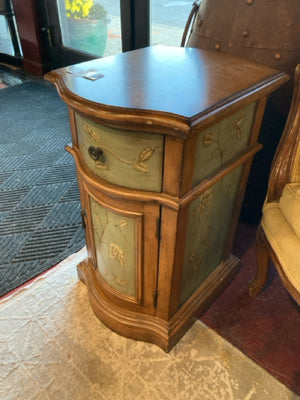 Wood Painted Door Front Brown/Green Table