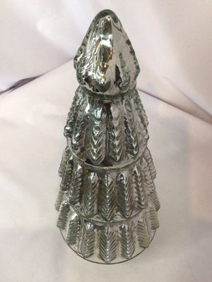 Silver Mercury Glass Christmas Tree Holiday Item