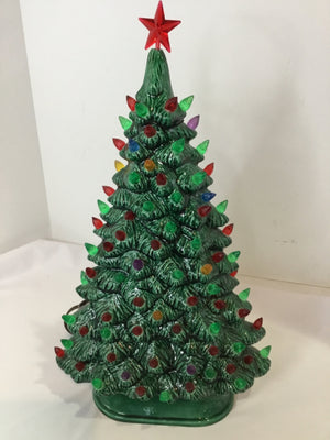 Christmas Green Ceramic Tree Holiday Item