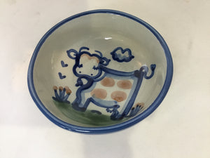 Gray/Blue Pottery Bowl