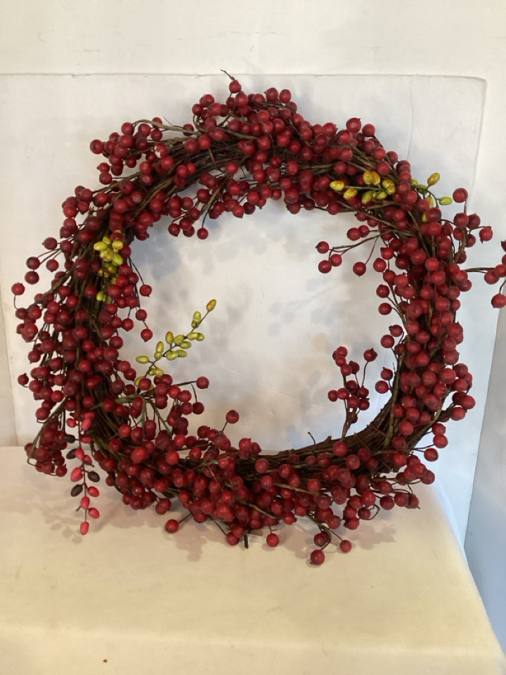 Christmas Red Wreath Berry Holiday Item