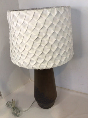 Brown/White Metal Lamp