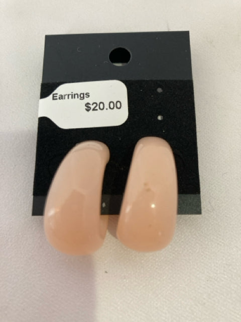 Pink Clip on Earrings