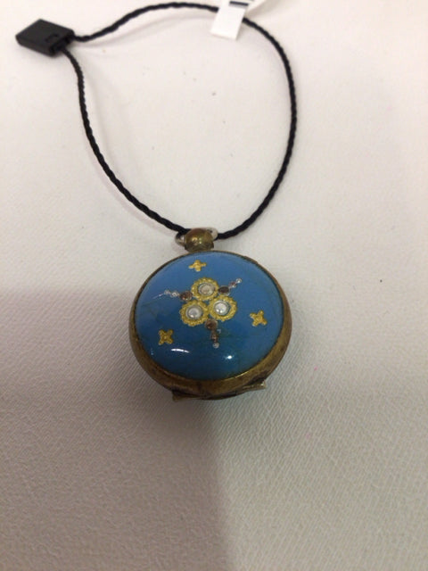 Enamel Blue Pendant