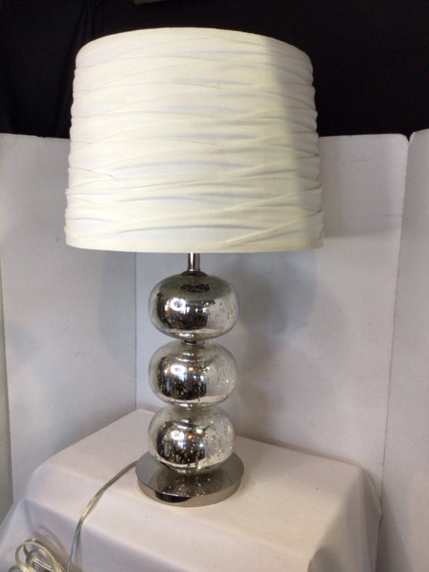 Silver Mercury Glass Lamp