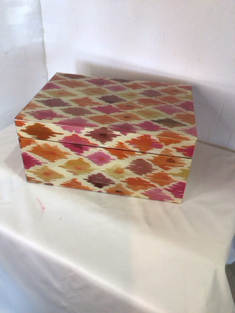 West Elm Pink/multi Acrylic Jewelry Box