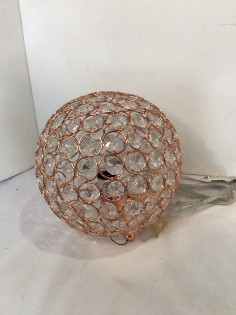 Table Copper Metal Round Lamp