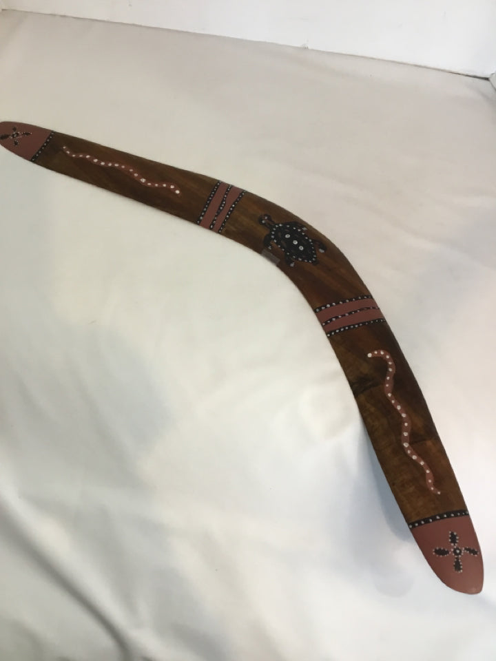 Brown Wood Boomerang Misc