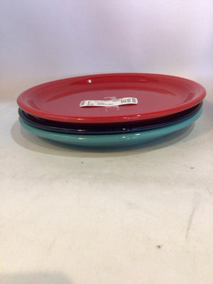 Fiestaware Vintage Multi Stoneware Set of 3 Plate Set