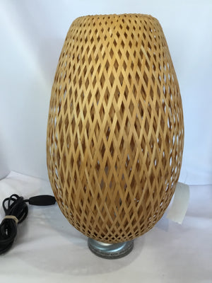 IKEA Tan Bamboo Table Lamp